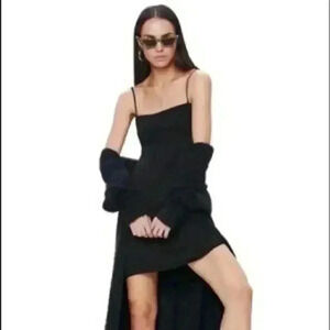 AFRM Black Mini Dress Size Large